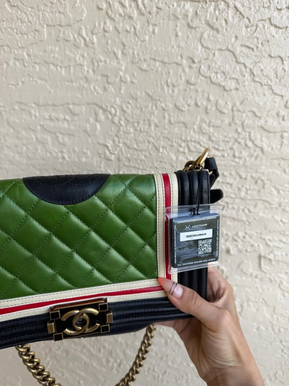 Chanel Crest Boy Flap Bag Quilted Lambskin New Medium
